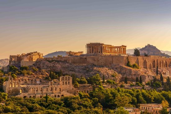 The Acropolis in Athens that was built during the second half of the 5th century BC