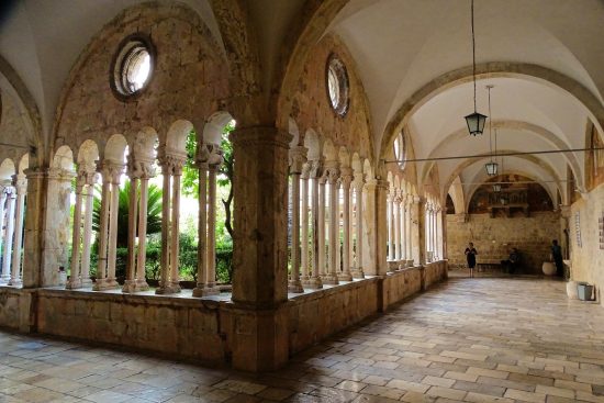 The Franciscan Monastery in Dubrovnik that's stood in the same place since the mid 14th century