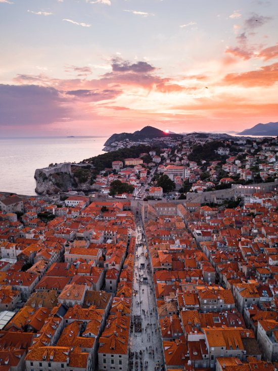 Sunset over Dubrovnik