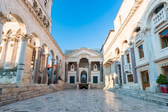 The Peristyle of Diocletian's Palace in the heart of Split's Old Town