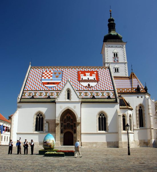 St. Mark's Church in Zagreb with it's striking tiled roof
