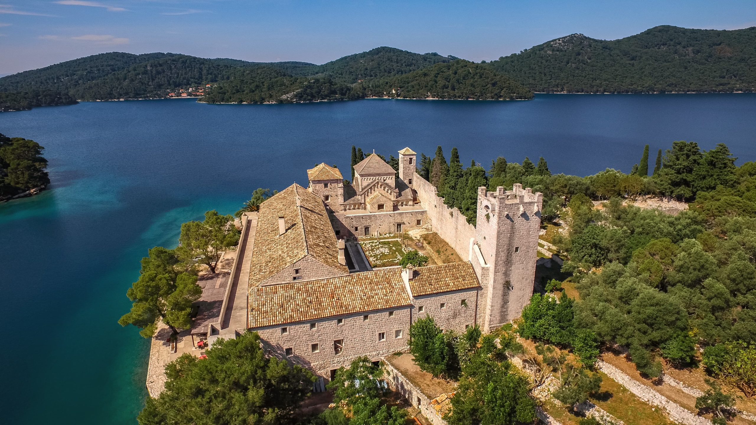 Benedictine Monastery on St, Mary's Island, Mljet (credit: Ivo Biocina and CNTB)