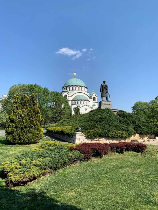 The Church of Saint Sava seen from Karadordev Park, Belgrade.