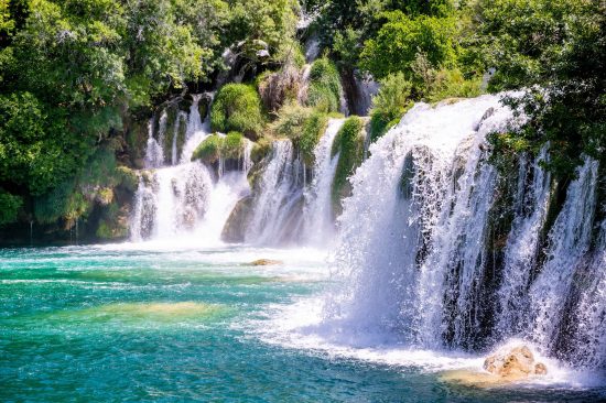 Waterfalls in Krka National Park.
