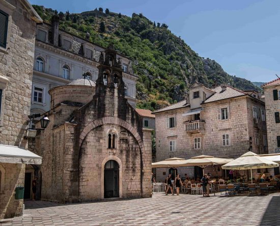 The Church of Sveti Luka (St. Luke) in Kotor on Piazza Greca square is the only edifice in town that didn't suffer significant damages during the 1979 earthquake.