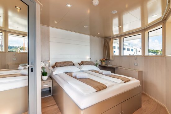A cabin on the upper deck of MS Suzana.