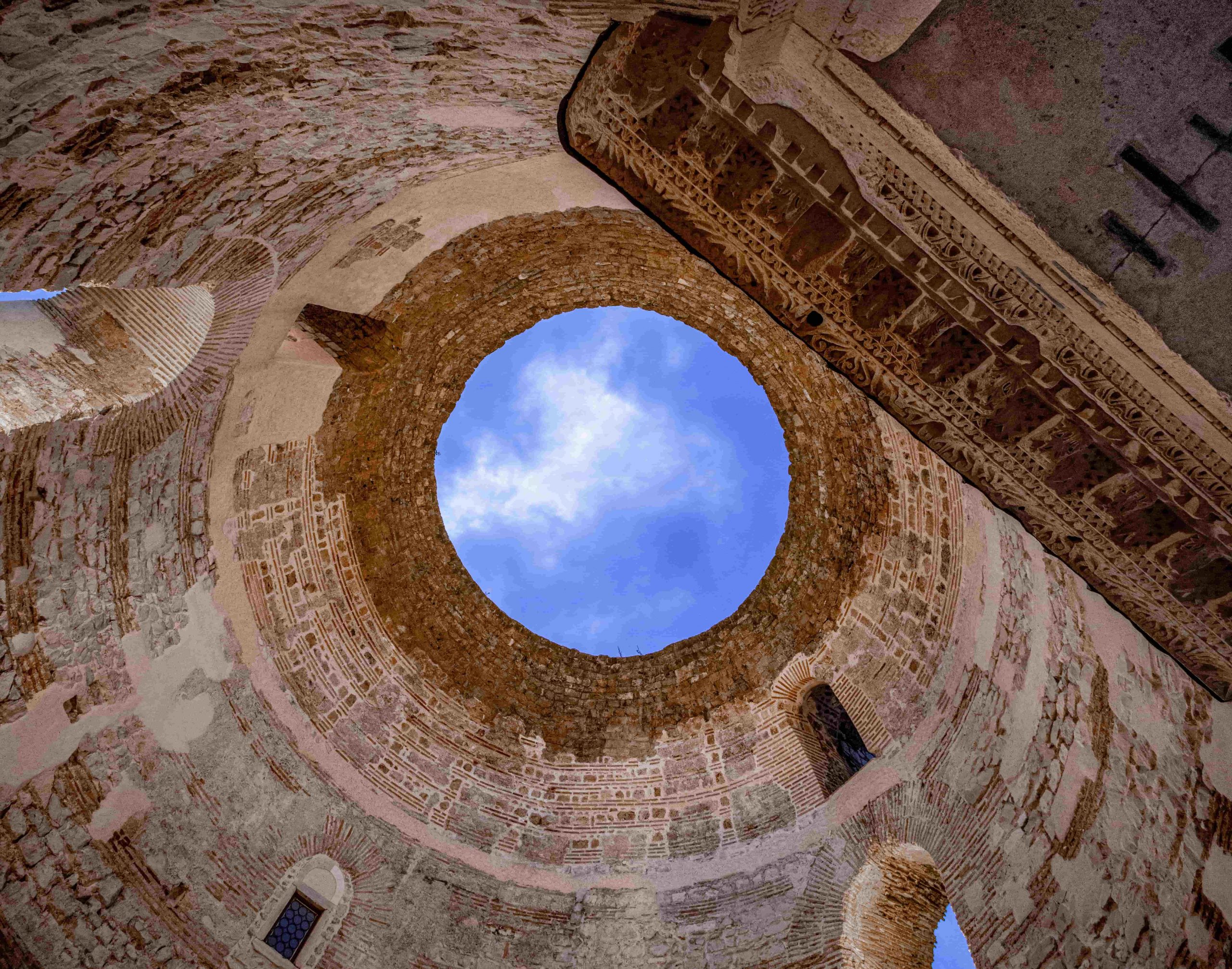 Oculus of the Vestibule of Diocletian's Palace in Split.