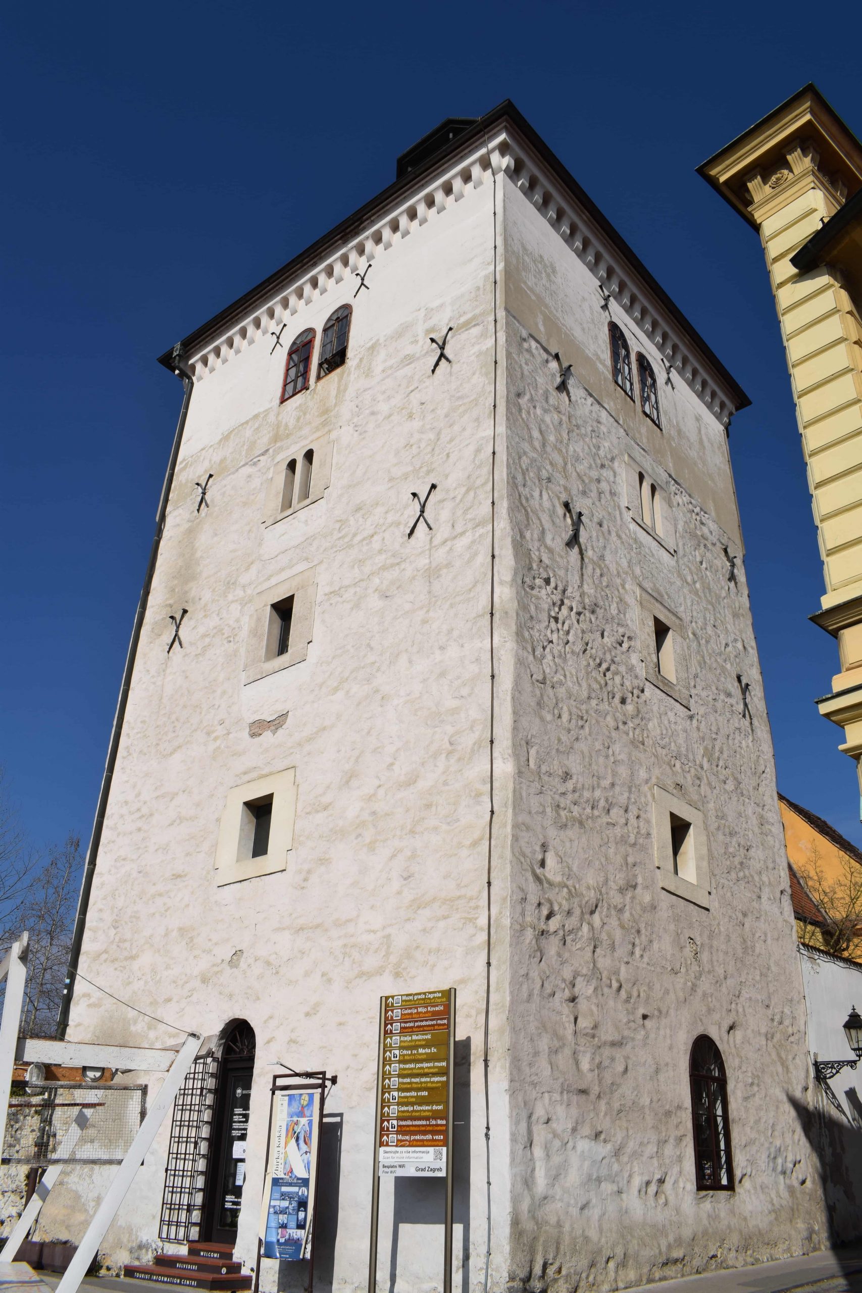 The Lotrscak Tower in Zagreb, where a daily cannon blast is heard from to signal that it is midday.