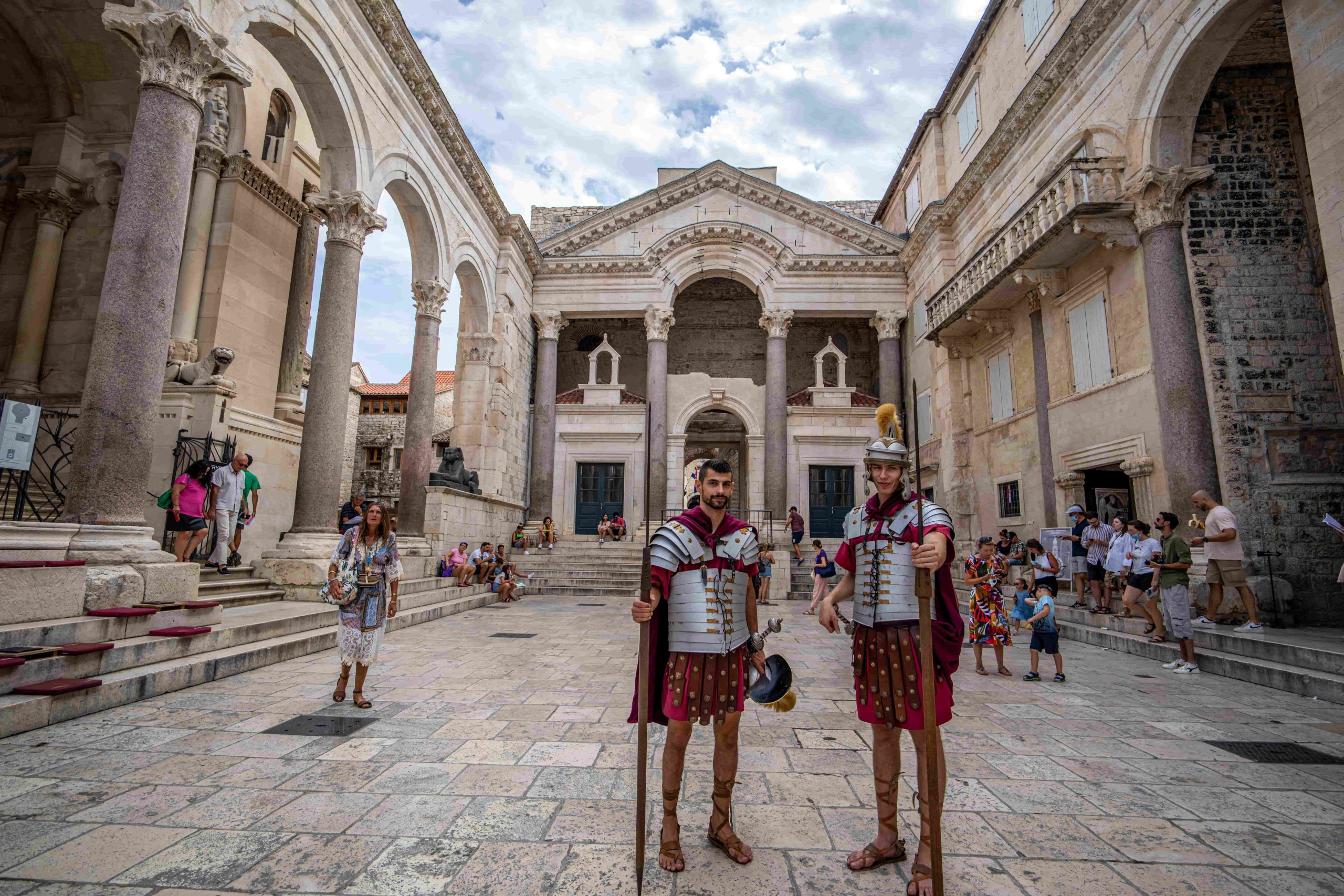 The ancient palace of Diocletian in the centre of Split's Old Town.