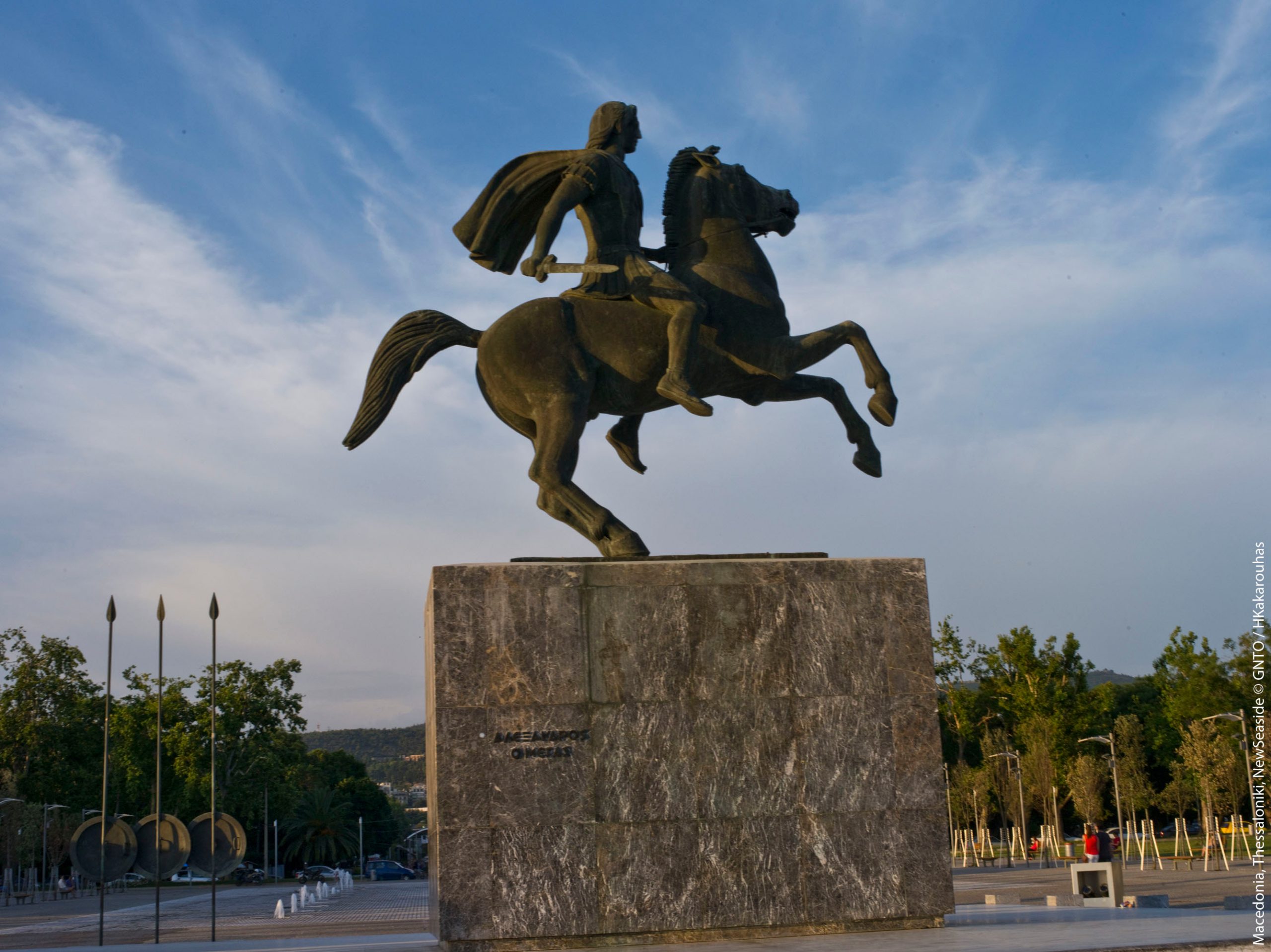 A statue of Alexander the Great in Thessaloniki. Photo credit: GNTO and H.Kakarouhas