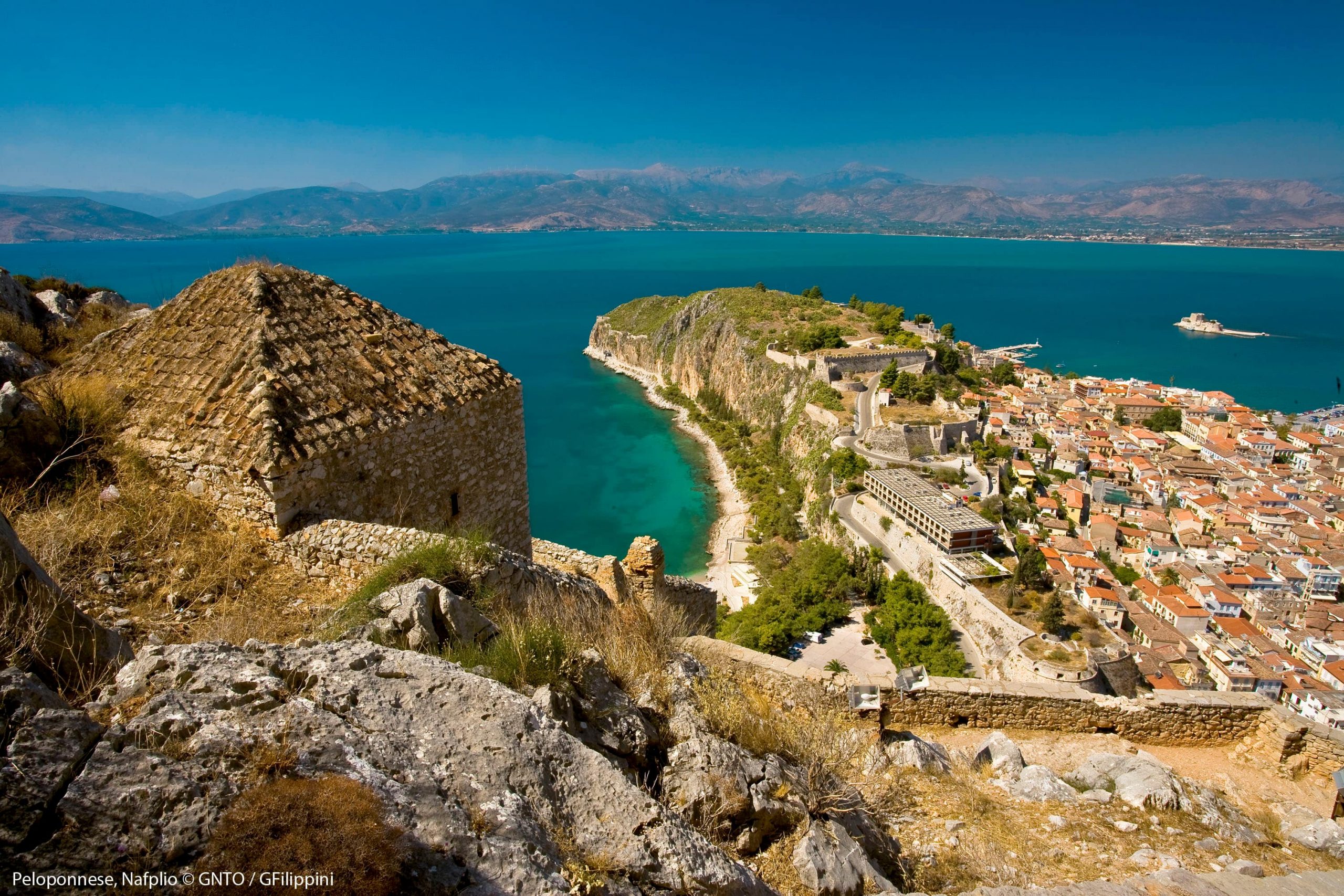 The beautiful views over Nafplio. Photo credit GNTO and G.Filippini.