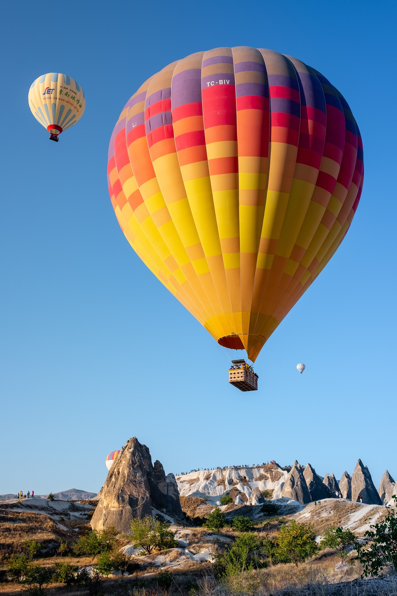 Hot Air Ballooning is a memorable experience in Cappadocia, famous for its volcanic landscape.