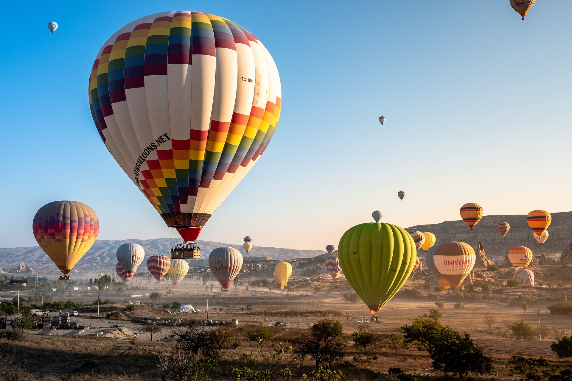 Hot Air Ballooning is a memorable experience in Cappadocia, famous for its volcanic landscape.