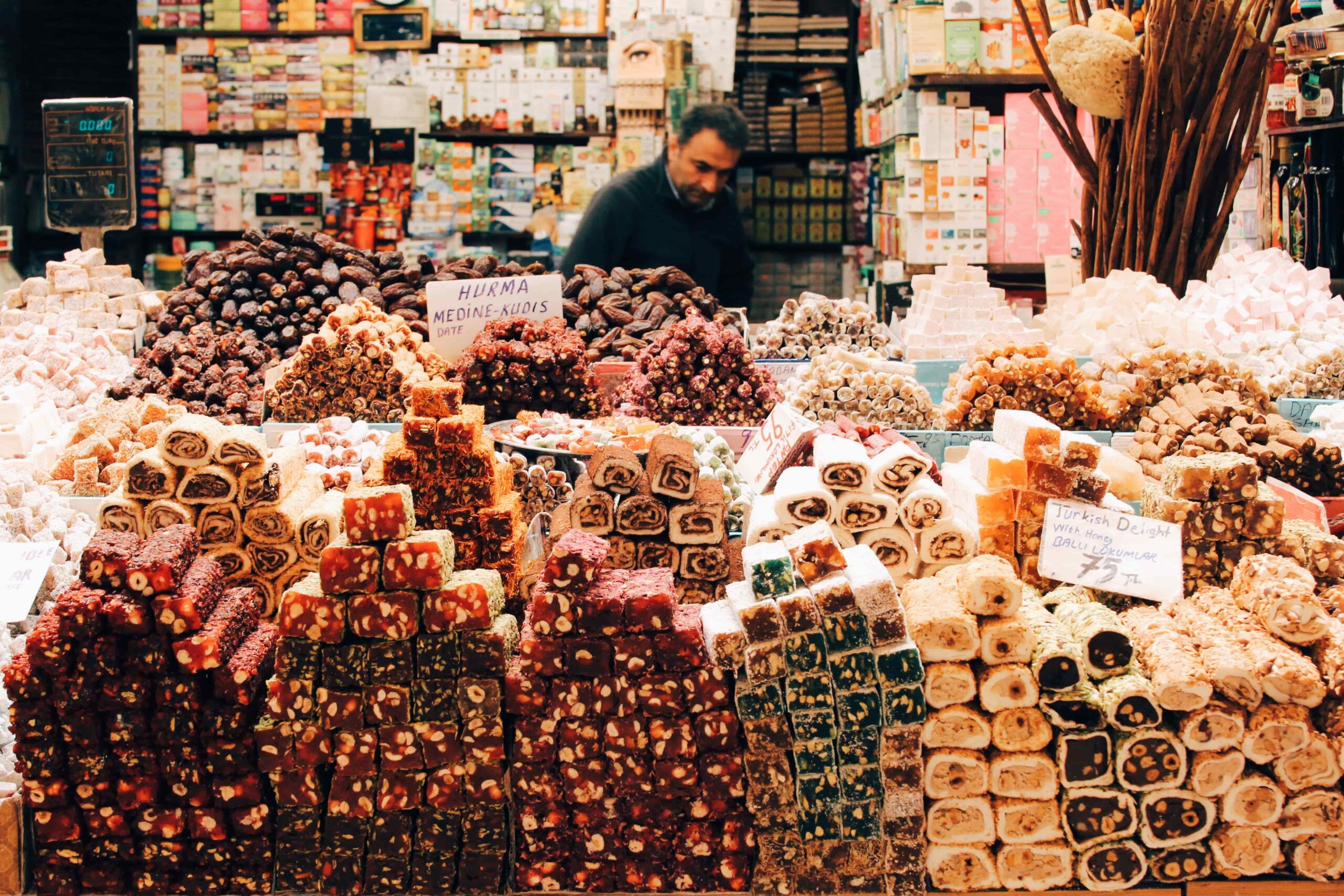 The Grand Bazaar is one of the largest and oldest covered markets in the world, with 61 covered streets and over 4,000 shops on a total area of 30,700 m2.